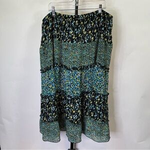 Notations Floral Flower Skirt Size 3X Women’s